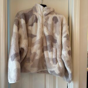 Chaps Cream Sherpa Pullover